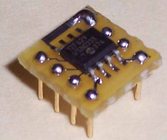[Assembled PK-DC keyer chip picture, you'll get
it unassembled !]