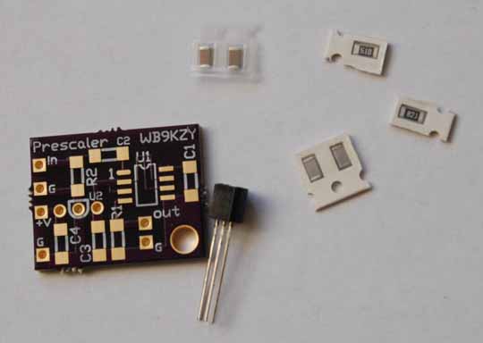 [prescaler partial kit parts picture - 
click for larger version]