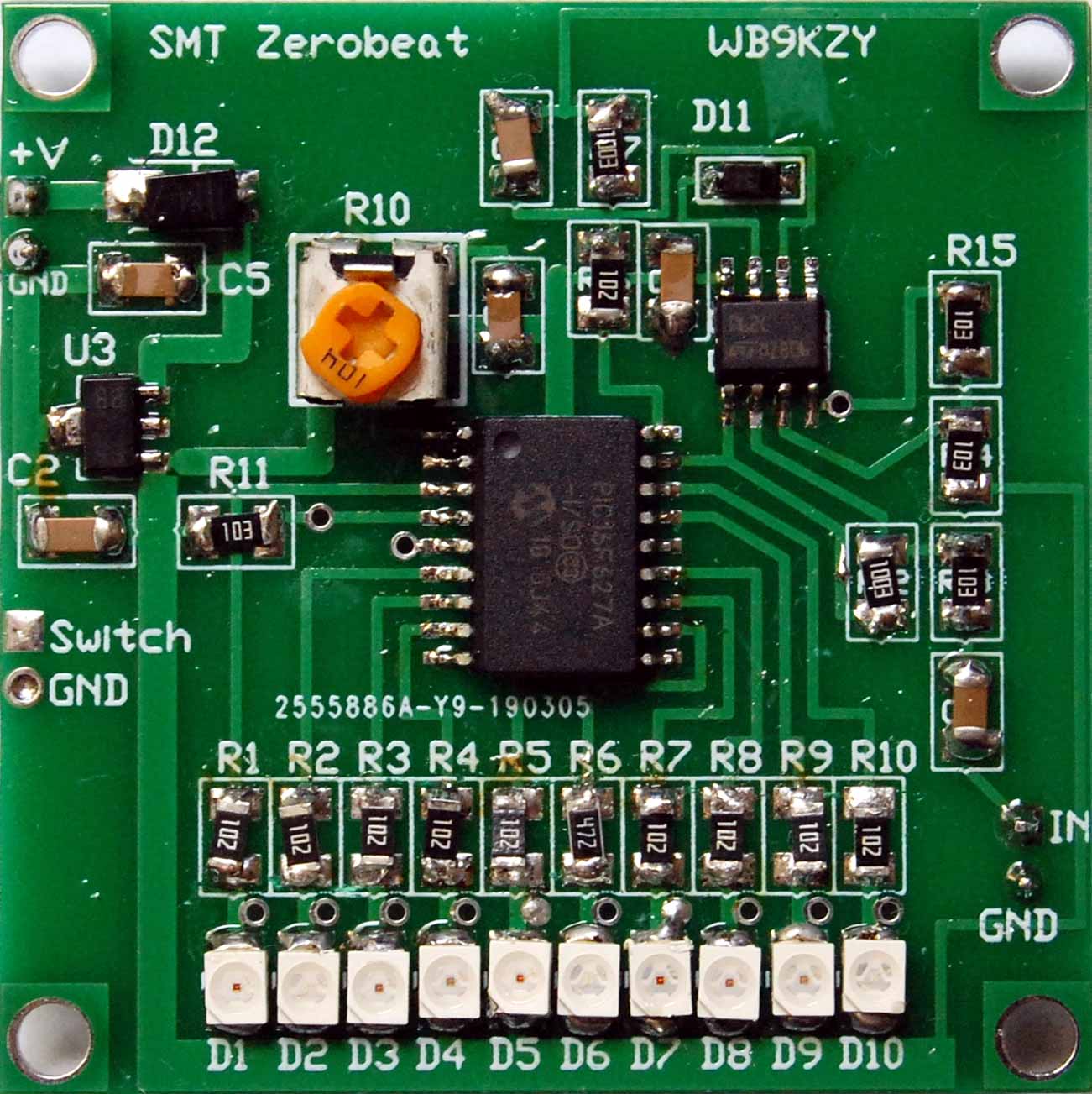 [SMT Zerobeat circuit board picture - click for larger version]